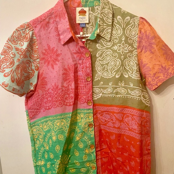 FARM Rio x Anthropologie Printed Surf Shirt - Picture 8 of 9